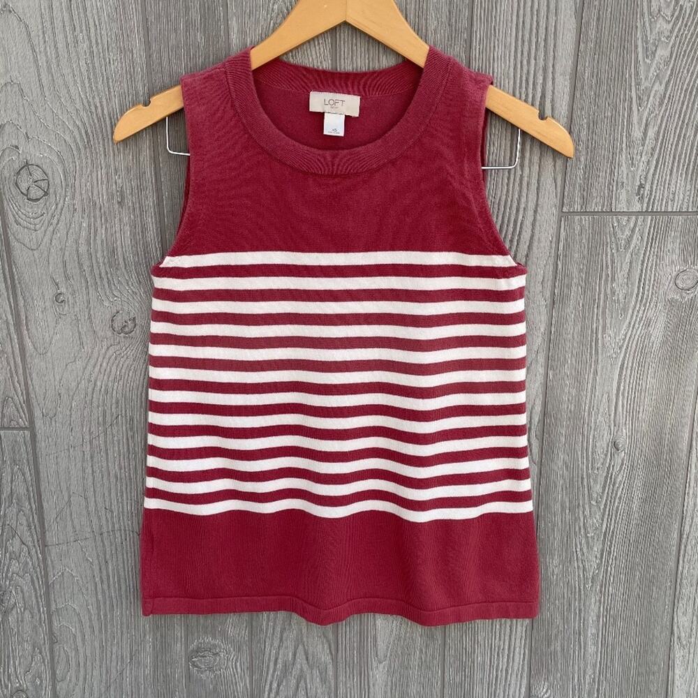 LOFT Outlet Sleeveless Striped Sweater